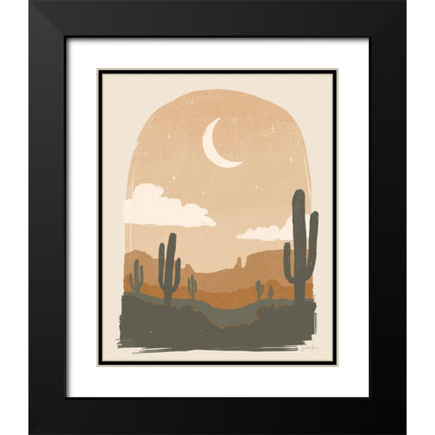 Warm Desert II Black Modern Wood Framed Art Print with Double Matting by Penner, Janelle