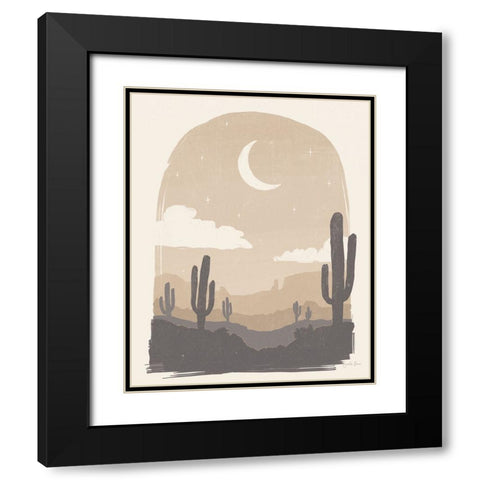 Desert II Neutral Black Modern Wood Framed Art Print with Double Matting by Penner, Janelle