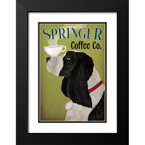 Springer Coffee Co Black Modern Wood Framed Art Print with Double Matting by Fowler, Ryan