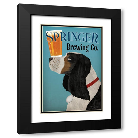 Springer Brewing Co Black Modern Wood Framed Art Print with Double Matting by Fowler, Ryan