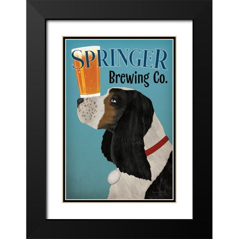 Springer Brewing Co Black Modern Wood Framed Art Print with Double Matting by Fowler, Ryan