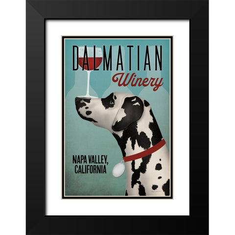 Dalmation Winery Black Modern Wood Framed Art Print with Double Matting by Fowler, Ryan
