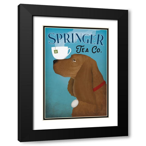 Brown Springer Tea Co Black Modern Wood Framed Art Print with Double Matting by Fowler, Ryan