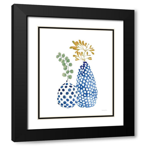 Modern Nature I Black Modern Wood Framed Art Print with Double Matting by Charro, Mercedes Lopez