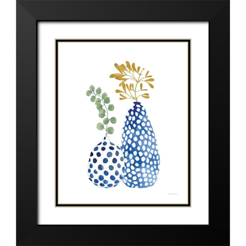 Modern Nature I Black Modern Wood Framed Art Print with Double Matting by Charro, Mercedes Lopez