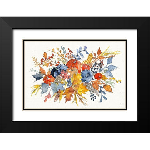 Fall Flair I Black Modern Wood Framed Art Print with Double Matting by Tavoletti, Anne