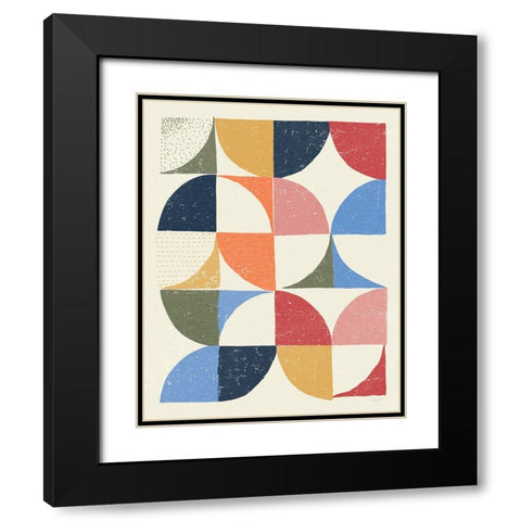 Colorful Night Sky II Black Modern Wood Framed Art Print with Double Matting by Prahl, Courtney
