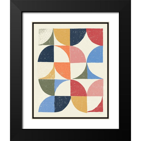 Colorful Night Sky II Black Modern Wood Framed Art Print with Double Matting by Prahl, Courtney