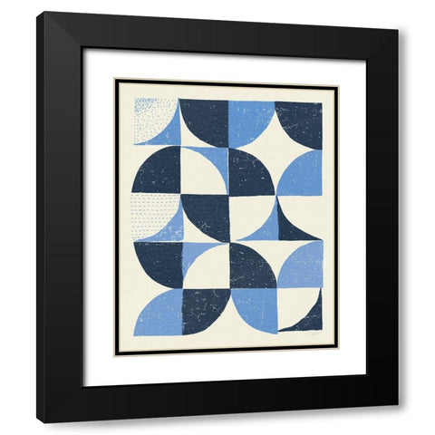 Colorful Night Sky II Blue Black Modern Wood Framed Art Print with Double Matting by Prahl, Courtney