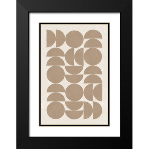 Make it Mod II v2 Black Modern Wood Framed Art Print with Double Matting by Hershey, Moira