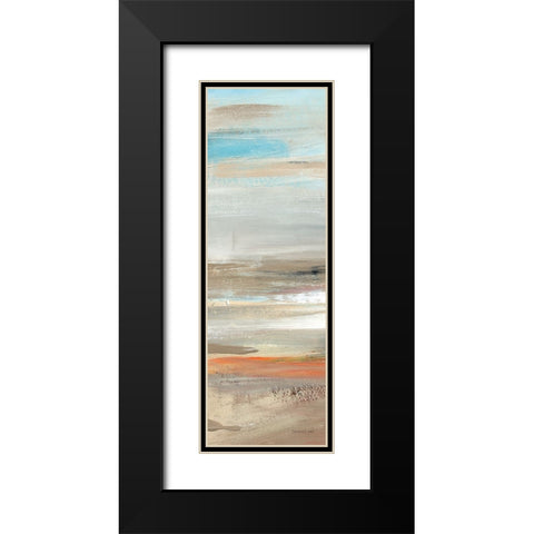 Earth II Black Modern Wood Framed Art Print with Double Matting by Nai, Danhui