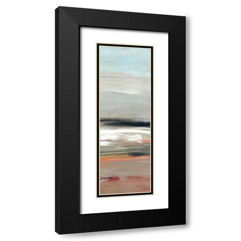 Earth III Black Modern Wood Framed Art Print with Double Matting by Nai, Danhui