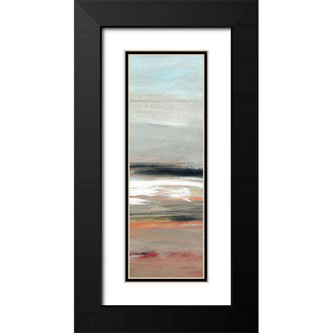 Earth III Black Modern Wood Framed Art Print with Double Matting by Nai, Danhui