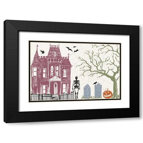 Haunted I Color Black Modern Wood Framed Art Print with Double Matting by Tavoletti, Anne