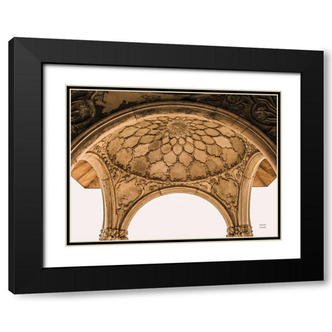 Arch Detail Black Modern Wood Framed Art Print with Double Matting by Larson, Nathan