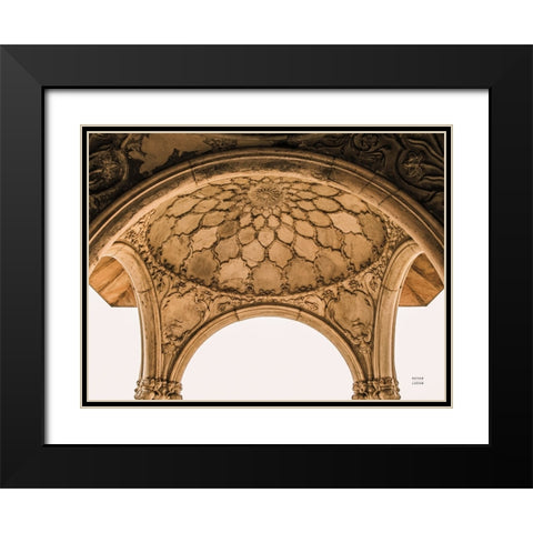 Arch Detail Black Modern Wood Framed Art Print with Double Matting by Larson, Nathan