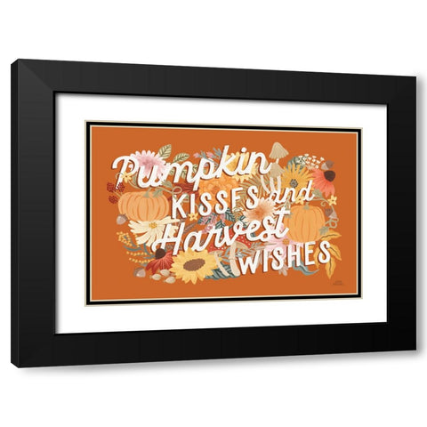 Autumn Meadow VII Black Modern Wood Framed Art Print with Double Matting by Marshall, Laura