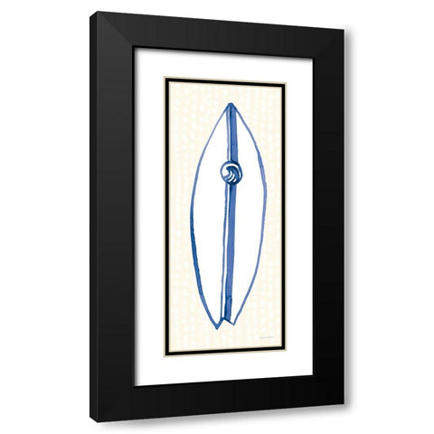 Laguna Surfboards III Black Modern Wood Framed Art Print with Double Matting by Charro, Mercedes Lopez