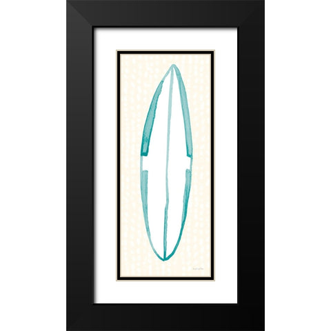 Laguna Surfboards IV Black Modern Wood Framed Art Print with Double Matting by Charro, Mercedes Lopez