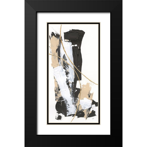 Composite III Black Modern Wood Framed Art Print with Double Matting by Paschke, Chris