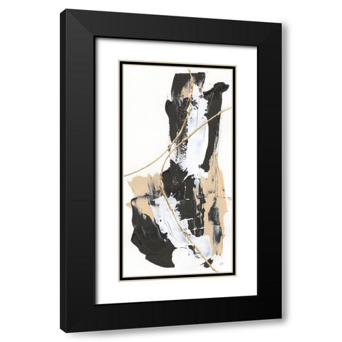 Composite IV Black Modern Wood Framed Art Print with Double Matting by Paschke, Chris
