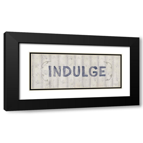 Victorian Bath Words IV Black Modern Wood Framed Art Print with Double Matting by Nai, Danhui