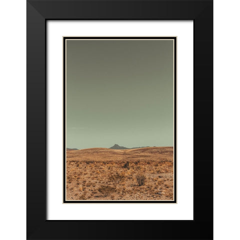 Welcome III Black Modern Wood Framed Art Print with Double Matting by Larson, Nathan