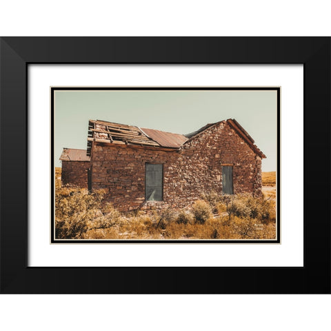 Welcome VII Black Modern Wood Framed Art Print with Double Matting by Larson, Nathan