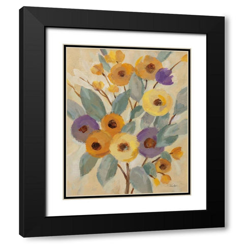 Honeybloom Branches II Black Modern Wood Framed Art Print with Double Matting by Vassileva, Silvia
