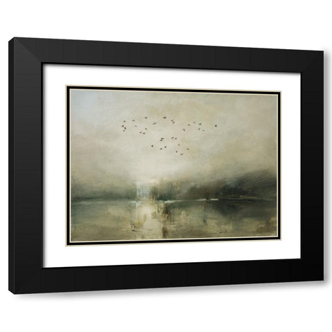 Evening Flight Black Modern Wood Framed Art Print with Double Matting by Purinton, Julia