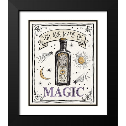 Mystic Moon III Black Modern Wood Framed Art Print with Double Matting by Tavoletti, Anne