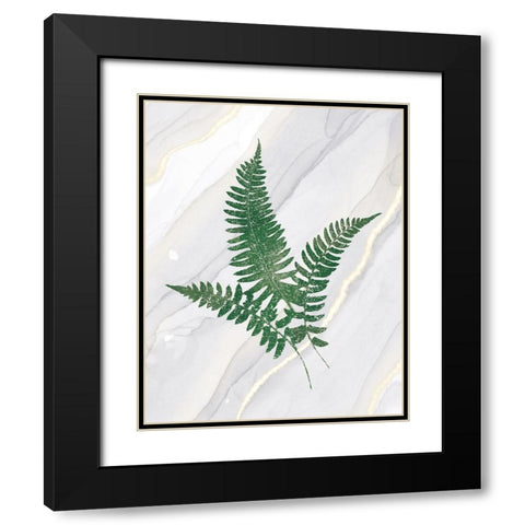 Agate Ferns X Black Modern Wood Framed Art Print with Double Matting by Wild Apple Portfolio