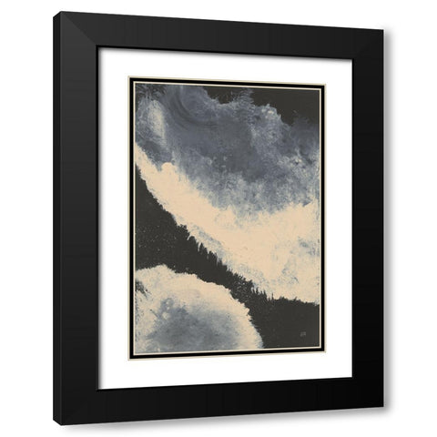 Planetary IV Black Modern Wood Framed Art Print with Double Matting by Paschke, Chris