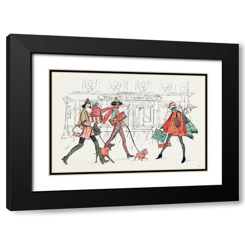Holiday Fashionistas I Black Modern Wood Framed Art Print with Double Matting by Tavoletti, Anne