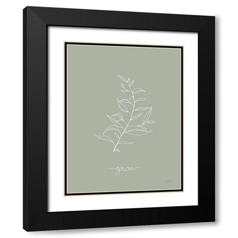 Delicate Wildflowers II Black Modern Wood Framed Art Print with Double Matting by Pete, Katrina