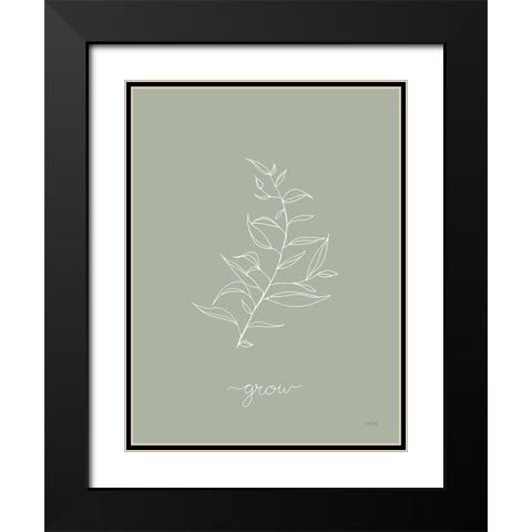 Delicate Wildflowers II Black Modern Wood Framed Art Print with Double Matting by Pete, Katrina