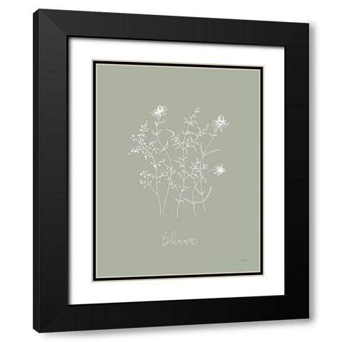 Delicate Wildflowers III Black Modern Wood Framed Art Print with Double Matting by Pete, Katrina