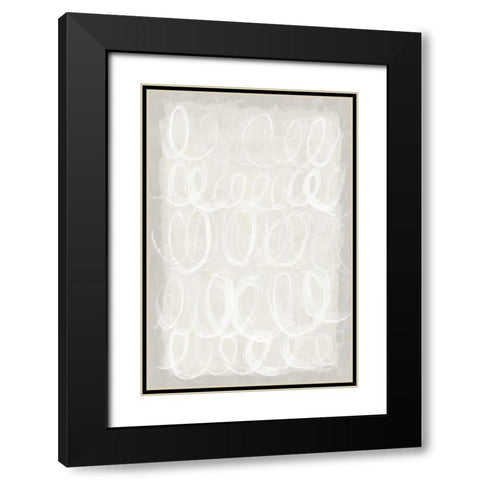Calming Thoughts I Black Modern Wood Framed Art Print with Double Matting by Urban, Mary