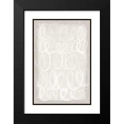 Calming Thoughts I Black Modern Wood Framed Art Print with Double Matting by Urban, Mary