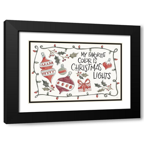 Holiday Fun I Black Modern Wood Framed Art Print with Double Matting by Tavoletti, Anne