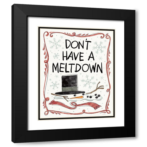 Holiday Fun II Black Modern Wood Framed Art Print with Double Matting by Tavoletti, Anne