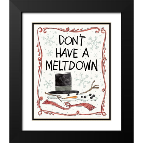 Holiday Fun II Black Modern Wood Framed Art Print with Double Matting by Tavoletti, Anne