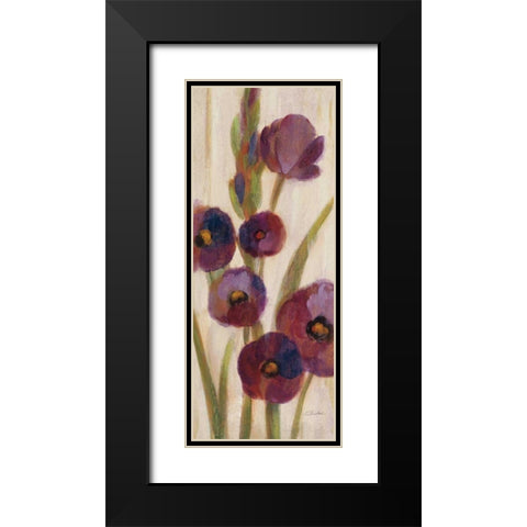 Frosted Bloom in Neutral II Crop Black Modern Wood Framed Art Print with Double Matting by Vassileva, Silvia
