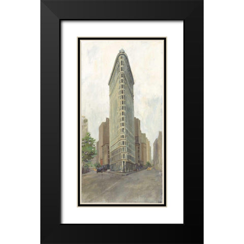 Downtown Black Modern Wood Framed Art Print with Double Matting by Tillmon, Avery
