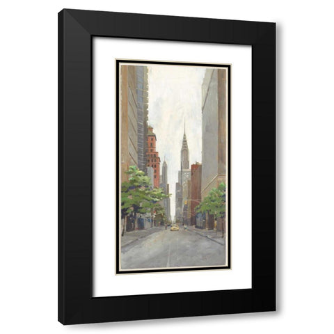 Uptown Black Modern Wood Framed Art Print with Double Matting by Tillmon, Avery