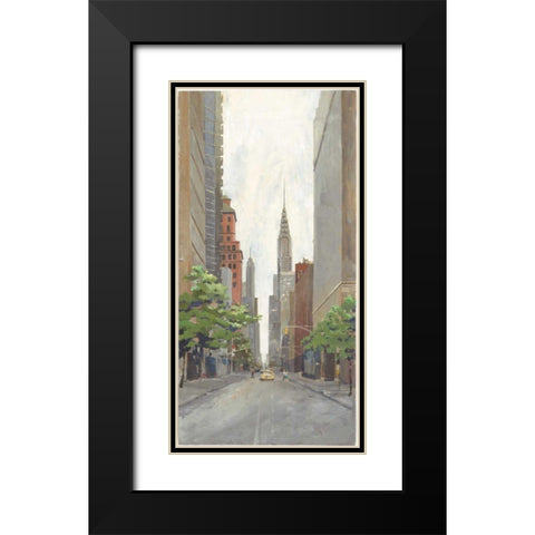 Uptown Black Modern Wood Framed Art Print with Double Matting by Tillmon, Avery