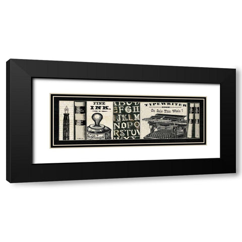 Librarian II Black Modern Wood Framed Art Print with Double Matting by Pela Studio