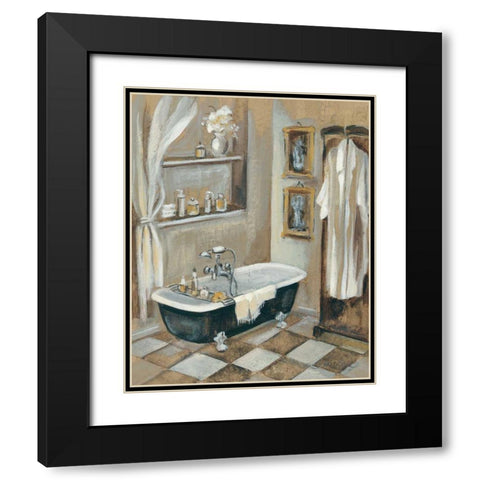 French Bath III Black Modern Wood Framed Art Print with Double Matting by Vassileva, Silvia