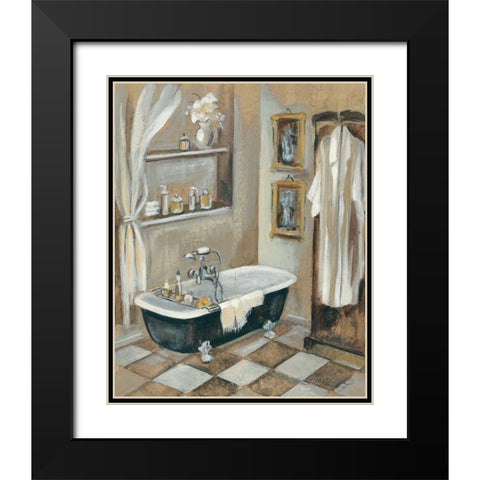 French Bath III Black Modern Wood Framed Art Print with Double Matting by Vassileva, Silvia
