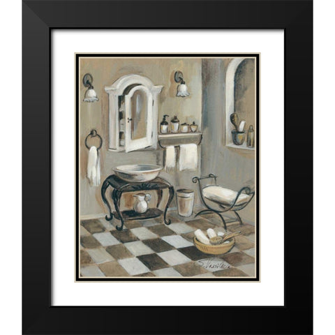 French Bath IV Black Modern Wood Framed Art Print with Double Matting by Vassileva, Silvia